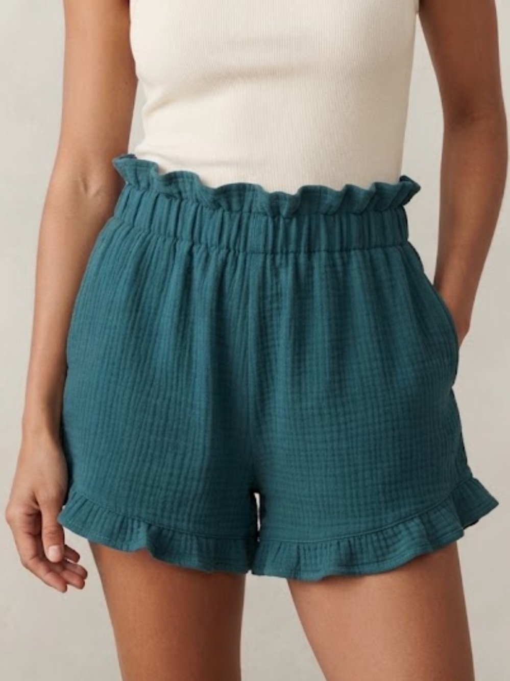 Mable Green Cotton Shorts nwot